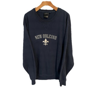 Valani Women’s Quilted Pullover Sweater Size Medium New Orleans Blue Sweatshirt